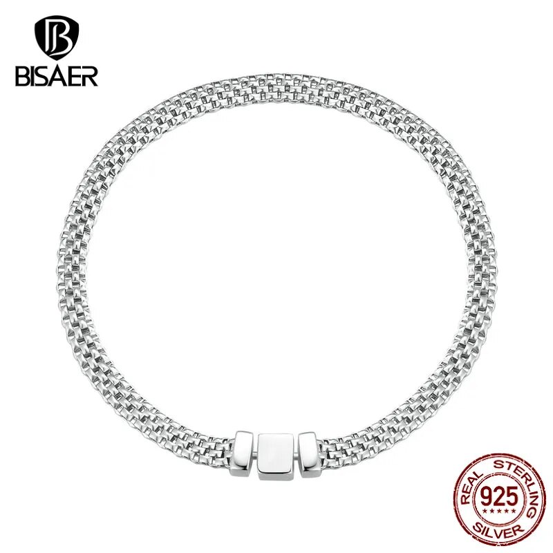 Sterling Silver Retro Buckle Bracelet: Timeless Elegance in Every Link